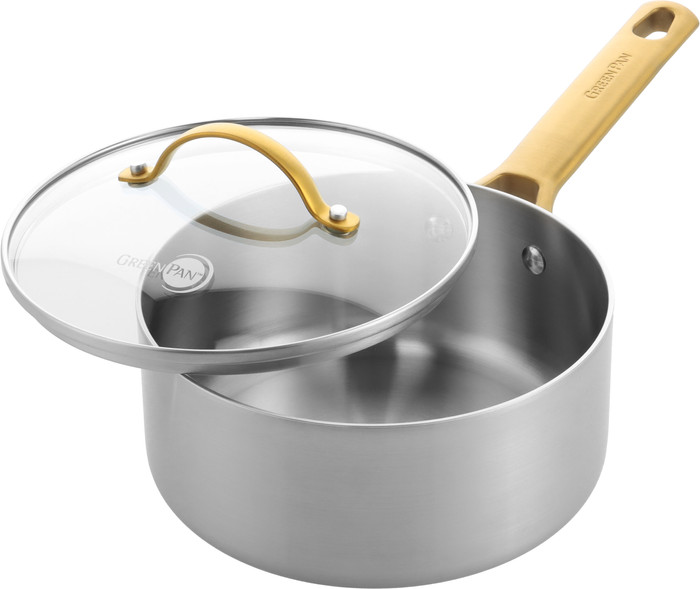 Greenpan Padova Reserve 3-ply Stainless Steel Kookpannenset 6-delig voorkant