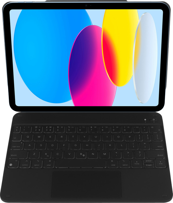 BlueBuilt Apple iPad (2025/2022) 11 inch Toetsenbord Hoes QWERTY Zwart bovenkant