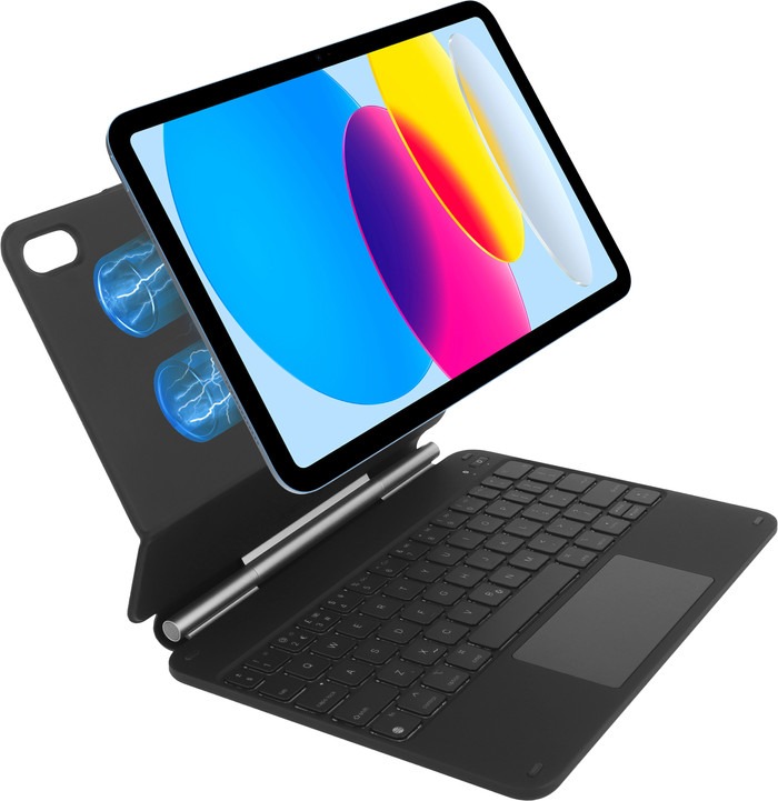 BlueBuilt Apple iPad (2025/2022) 11 inch Toetsenbord Hoes QWERTY Zwart detail