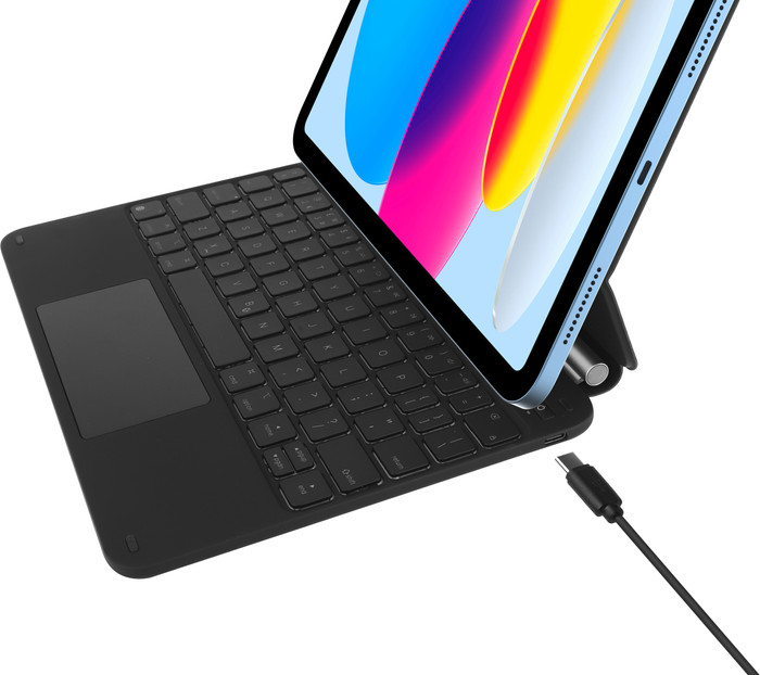 BlueBuilt Apple iPad (2025/2022) 11 inch Toetsenbord Hoes QWERTY Zwart detail