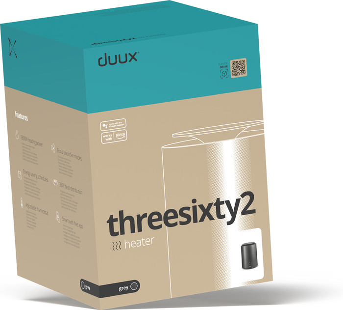 Duux Threesixty 2 Smart Heater Wit verpakking