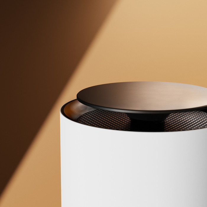 Duux Threesixty 2 Smart Heater Wit product in gebruik