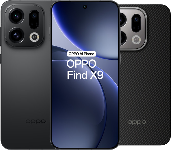 OPPO Find X9 512GB Zwart 5G + OPPO Find X9 Back Cover Met Magneet Zwart Main Image
