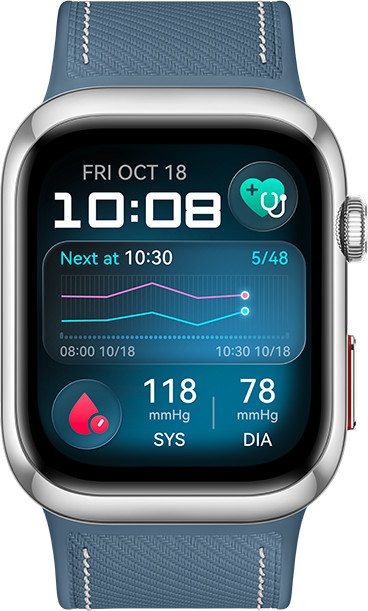 Huawei Watch D2 Blauw 48 mm voorkant