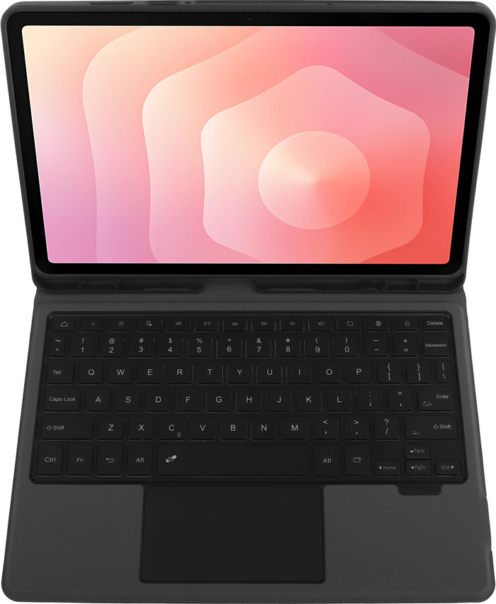 BlueBuilt Samsung Galaxy Tab S11 Toetsenbord Hoes QWERTY Zwart bovenkant