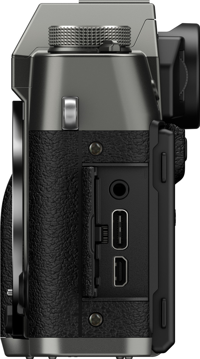 Fujifilm X-T30 III Charcoal Zilver + 13-33mm f/3.5-6.3 linkerkant