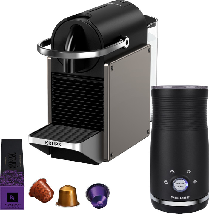 Krups Nespresso Pixie XN306T + Pierre Melkopschuimer Main Image