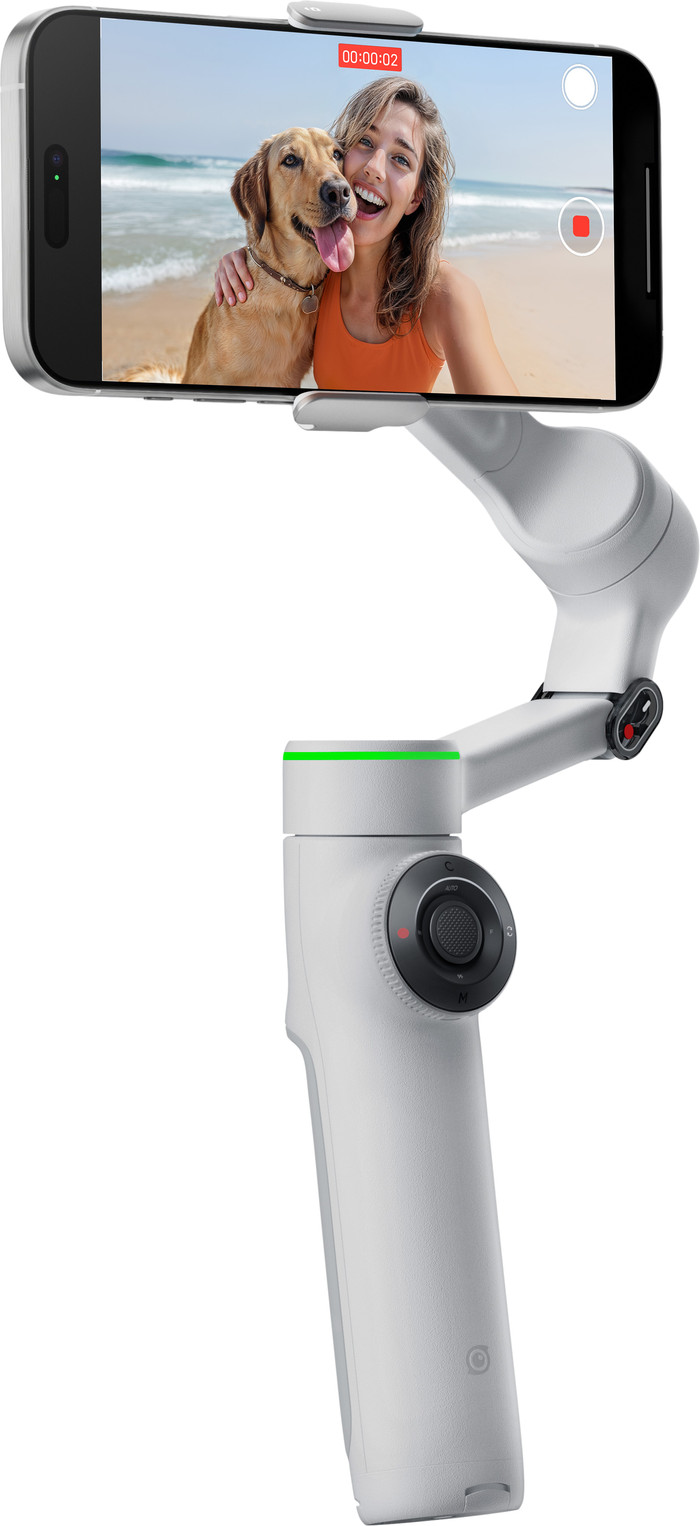 Insta360 Flow 2 Pro Creator Bundel Stone Gray linkerkant