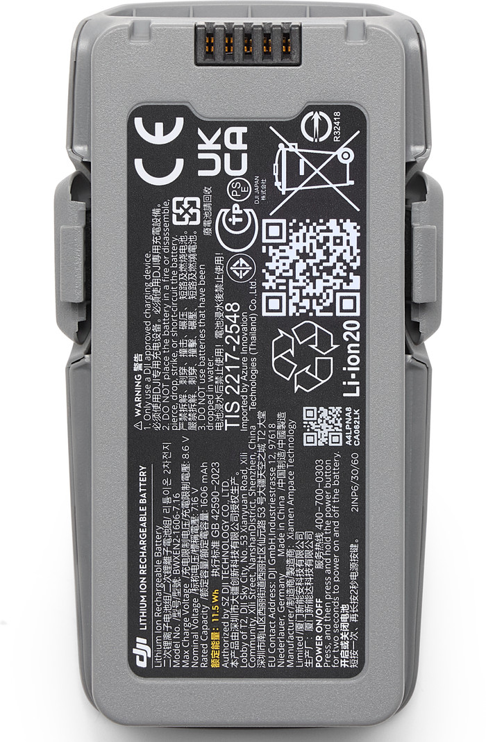 DJI Neo 2 Intelligent Flight Battery achterkant
