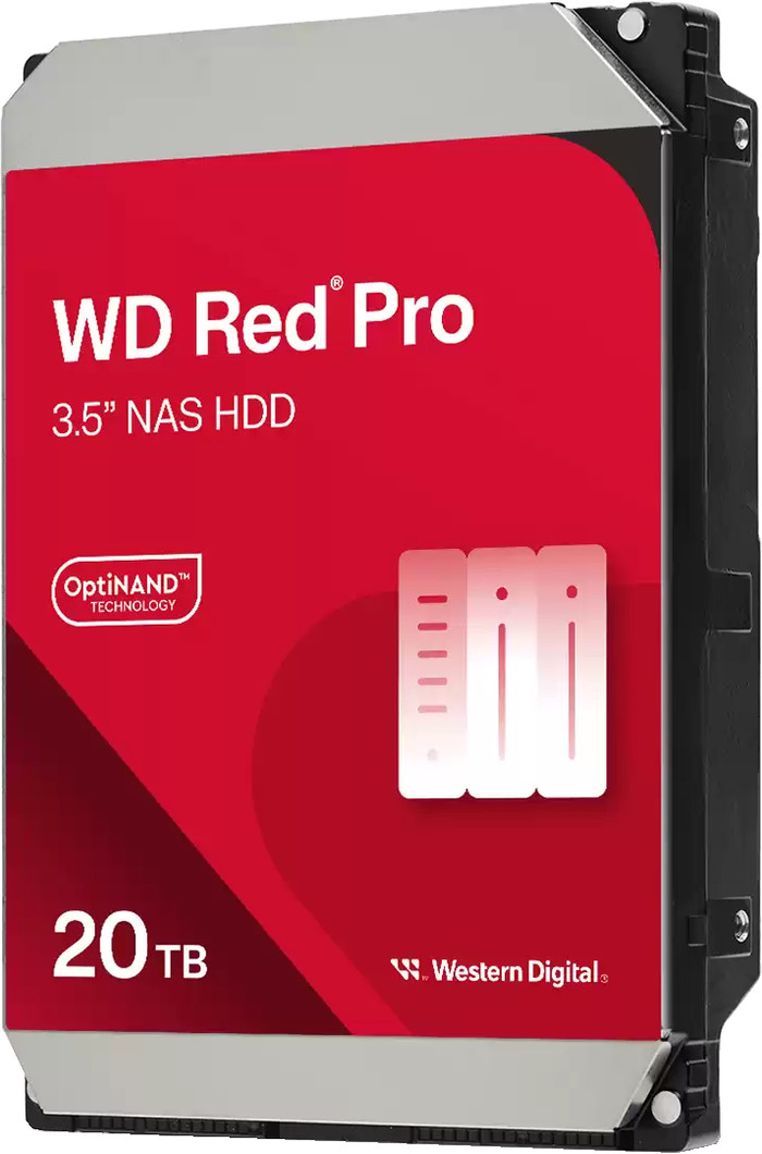WD Red Pro WD202KFGX 20TB rechterkant