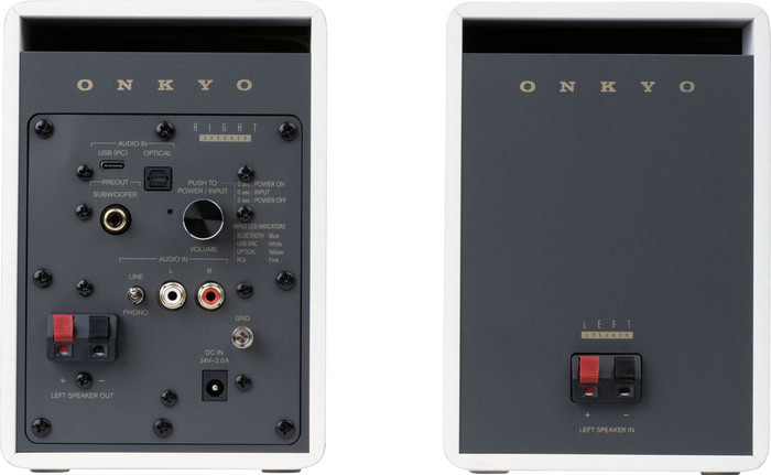 Onkyo GX-10DB Wit achterkant