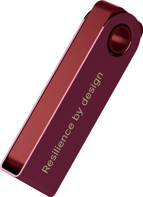 Ledger Nano S Plus Crimson Magenta voorkant