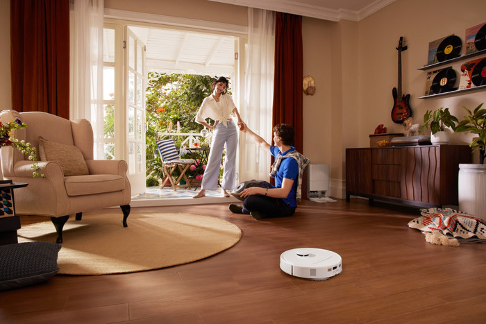 Roborock QR 598 White product in gebruik