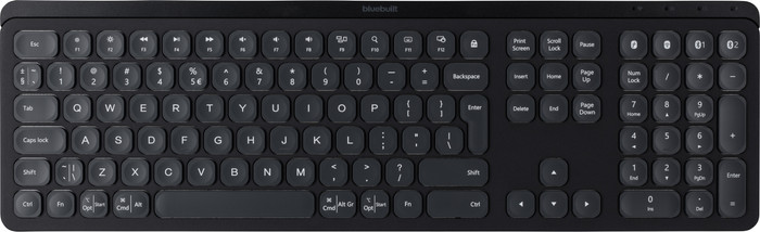 BlueBuilt Draadloze Bluetooth Toetsenbord en Muis Set Premium QWERTY detail