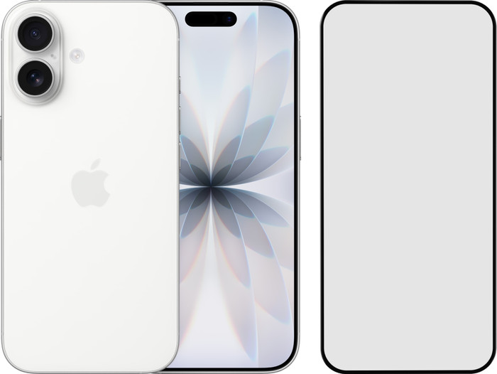 Apple iPhone 17 512GB White + BlueBuilt Screen Protector Glass Main Image