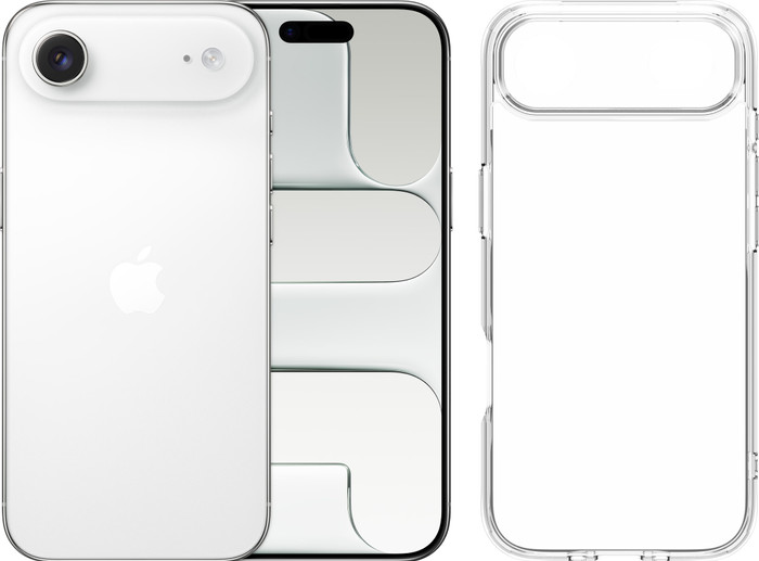 Apple iPhone Air 256GB Wit + BlueBuilt Protective Back Cover Transparant Main Image