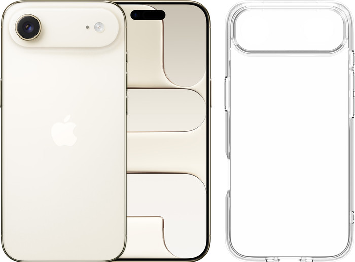 Apple iPhone Air 512GB Gold + BlueBuilt Protective Back Cover Transparent Main Image