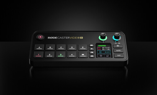 RØDECaster Video S product in gebruik