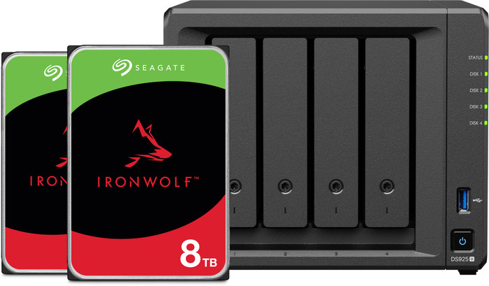 Synology DS925+ + Seagate IronWolf 8TB Duo Pack Main Image