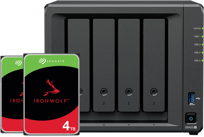 Synology DS425+ + Seagate IronWolf 4TB Duo Pack Main Image