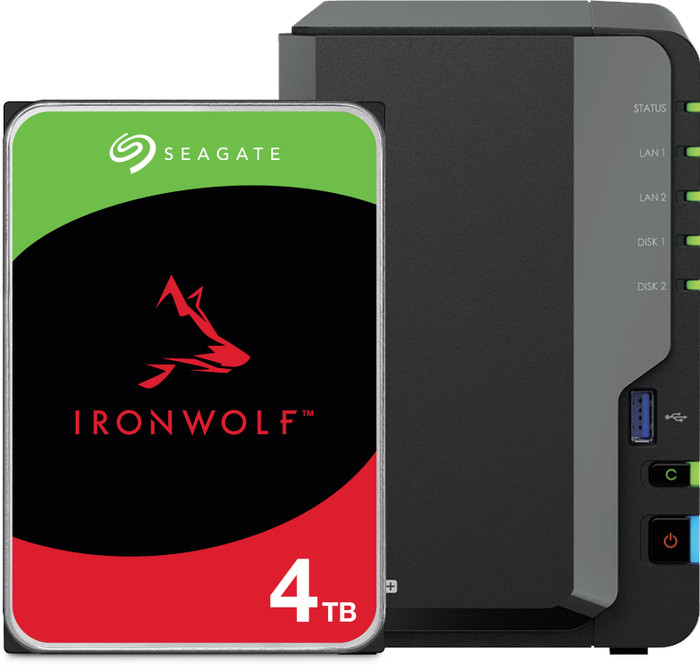 Synology DS225+ + Seagate IronWolf 4TB Main Image