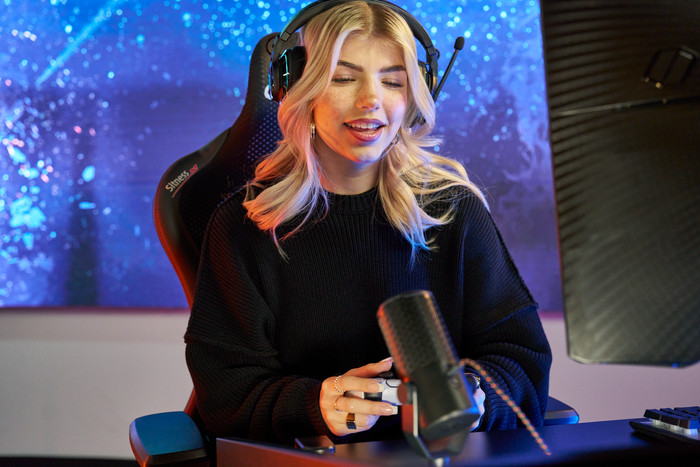 JBL Quantum Stream Studio product in gebruik