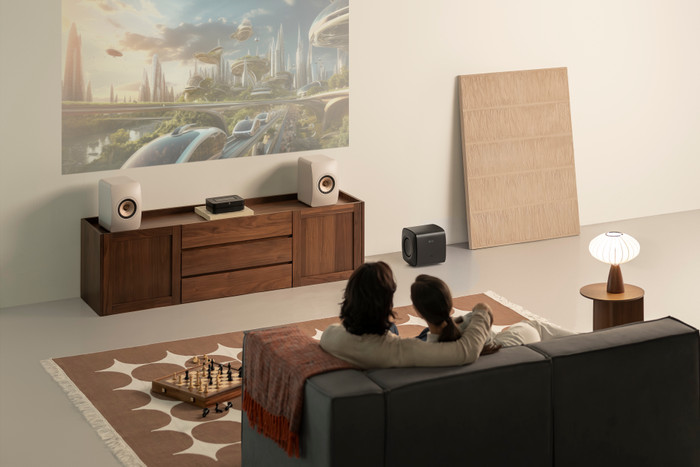 KEF LS50 META (per paar) Creme product in gebruik