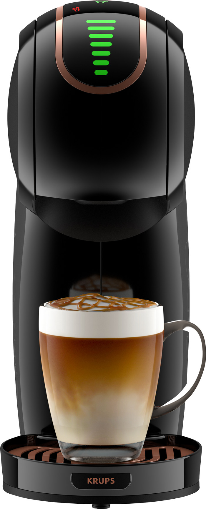 Krups Dolce Gusto Genio S Touch + Starbucks koffiekoppen en koffiepakket voorkant