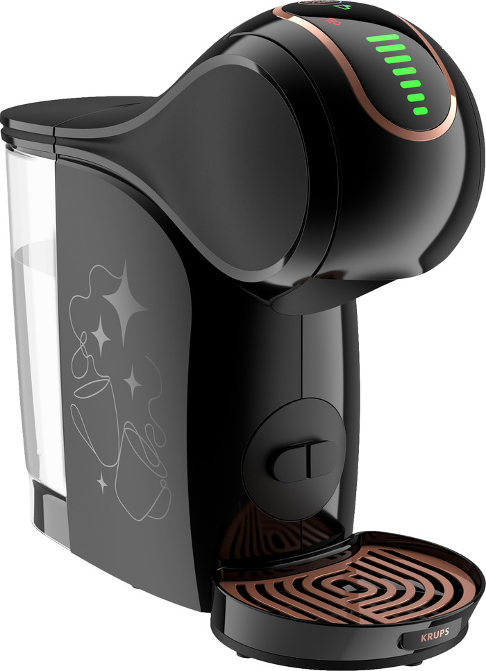 Krups Dolce Gusto Genio S Touch + Starbucks koffiekoppen en koffiepakket linkerkant