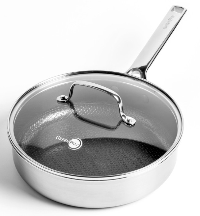 Greenpan Apex Covered Hapjespan 24 cm bovenkant