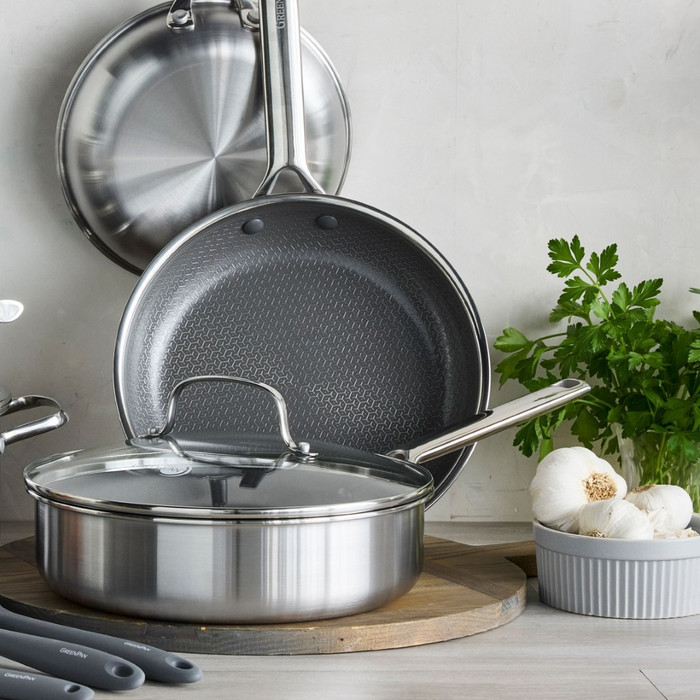 Greenpan Apex Covered Hapjespan 24 cm product in gebruik