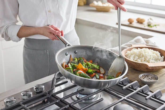 Greenpan Apex Wokpan 28 cm product in gebruik