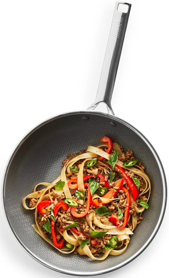 Greenpan Apex Wokpan 28 cm product in gebruik