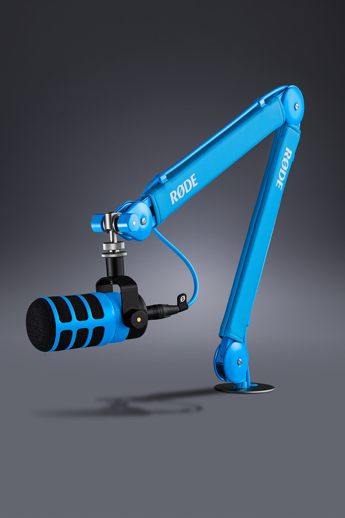 Rode PSA1+ Blauw product in gebruik