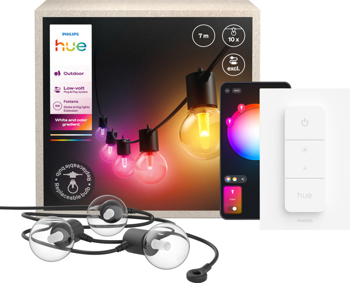 Philips Hue Festavia Globe Lichtsnoer - 7 meter - Uitbreiding + Dimmer Main Image