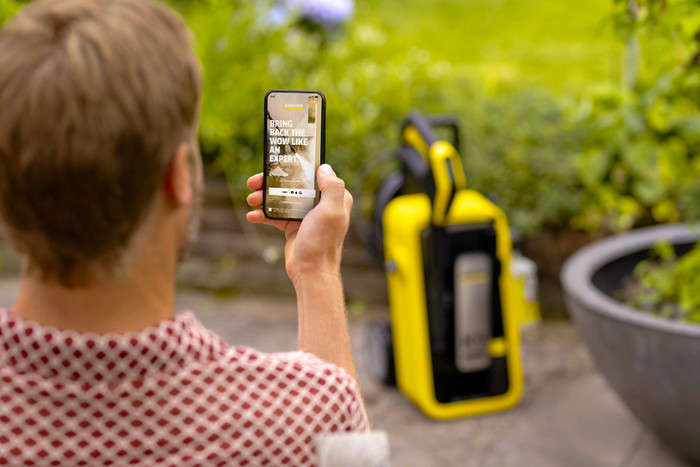 Karcher K5 Comfort Premium Connect product in gebruik