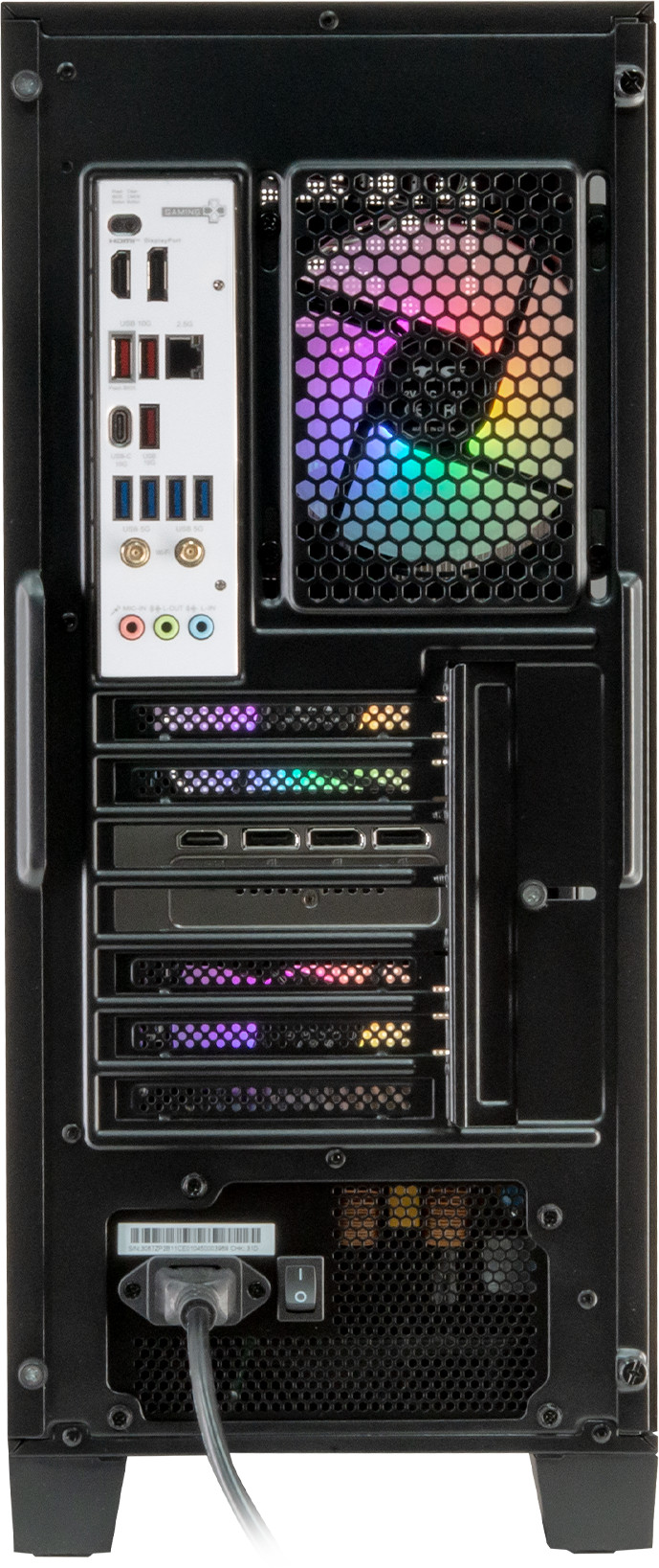 Cobalt x Powered by MSI - Tier 2 - RTX 5070 Ti - Ryzen 7 9800X3D - 32GB - 2TB SSD achterkant