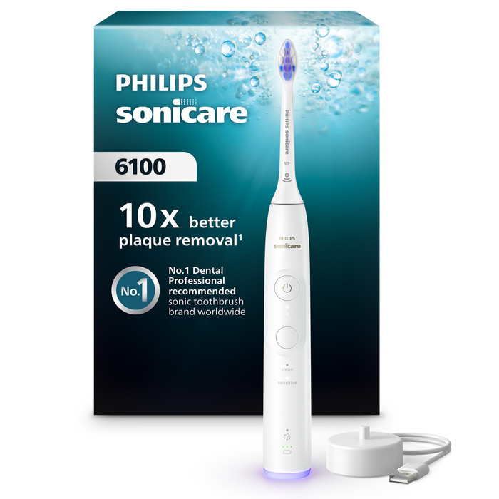 Philips Sonicare 6100 Series HX7400/01 White packaging