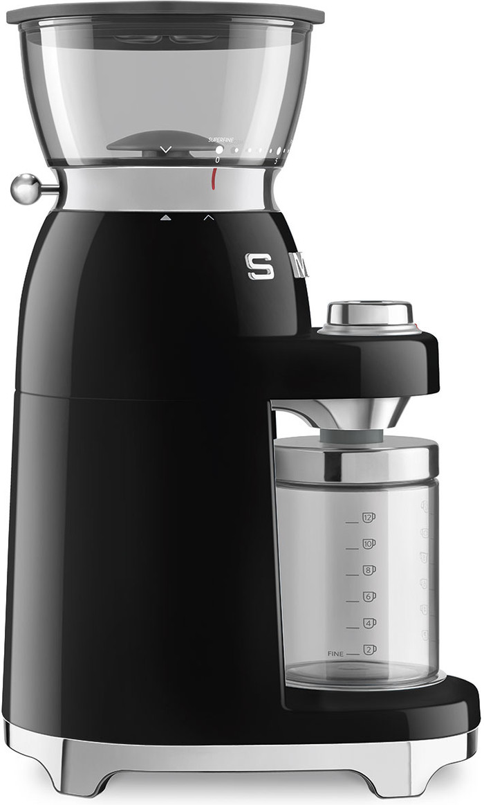 SMEG CGF03BLUE Zwart linkerkant