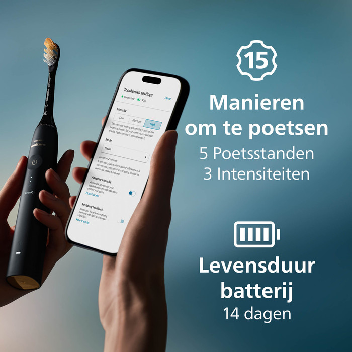 Philips Sonicare Prestige 9900 Blauw en Crème Duo Pack visual leverancier