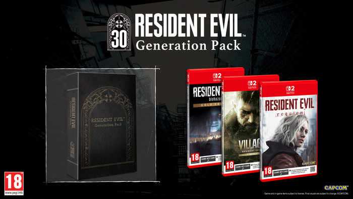 Resident Evil Generation Pack Nintendo Switch 2 visual leverancier