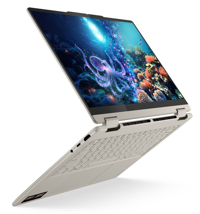 Lenovo Yoga 7 2-in-1 OLED Copilot+ PC 14AKP10 linkerkant