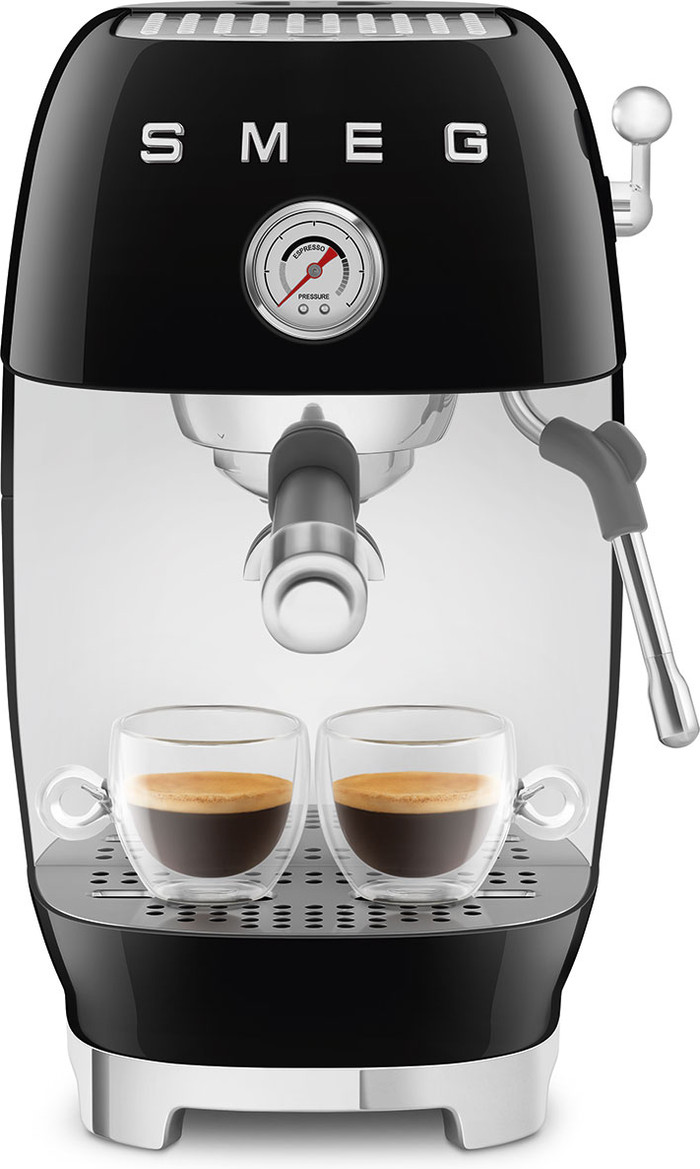 SMEG ECF03BLEU Zwart voorkant