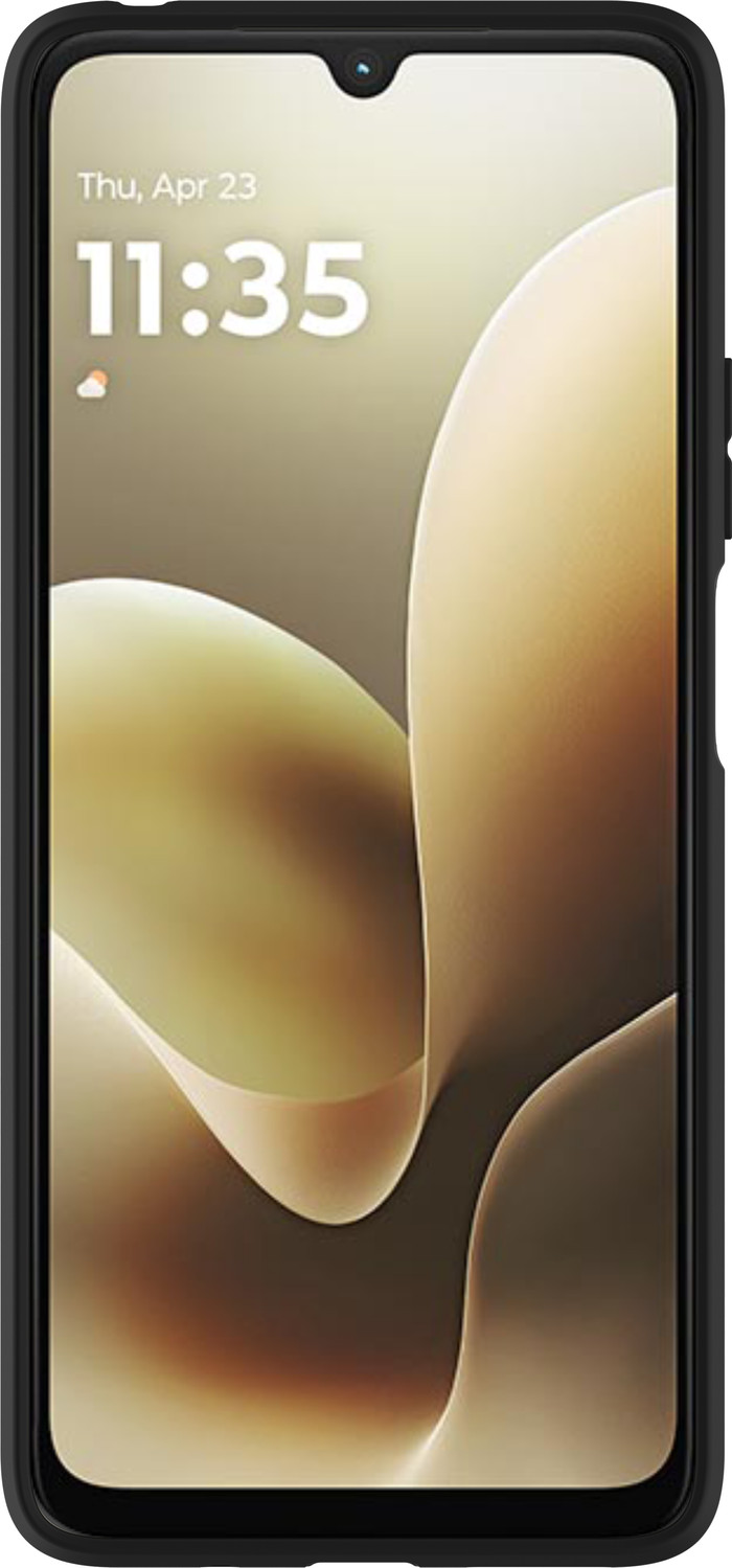 Just in Case Soft Design Motorola Moto G06 Back Cover Zwart voorkant