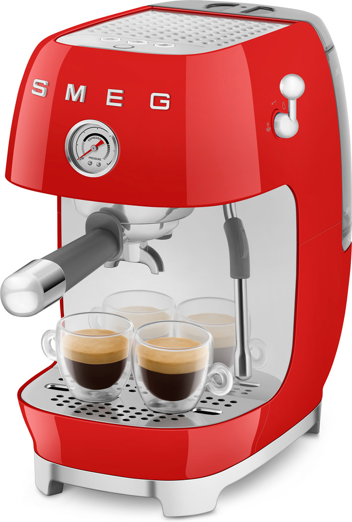 SMEG ECF03RDEU Rood linkerkant
