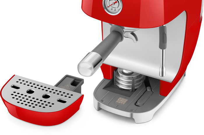 SMEG ECF03RDEU Rood detail