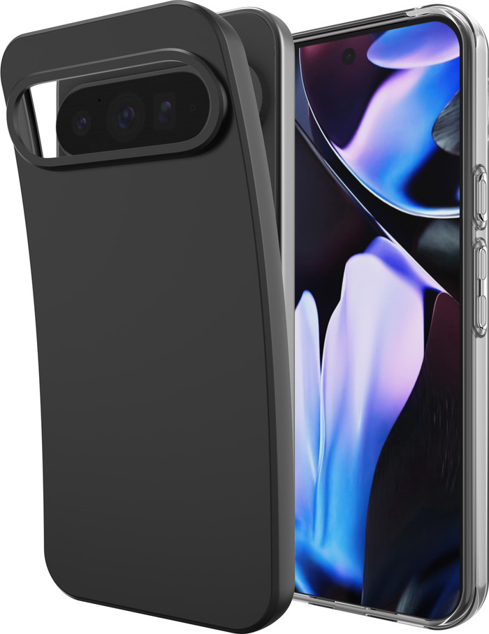 Just in Case Soft Design Google Pixel 10 Pro XL Back Cover Zwart voorkant