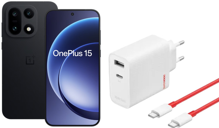 OnePlus 15 256GB Zwart 5G + OnePlus SuperVOOC Oplader 120W + Usb C kabel Main Image