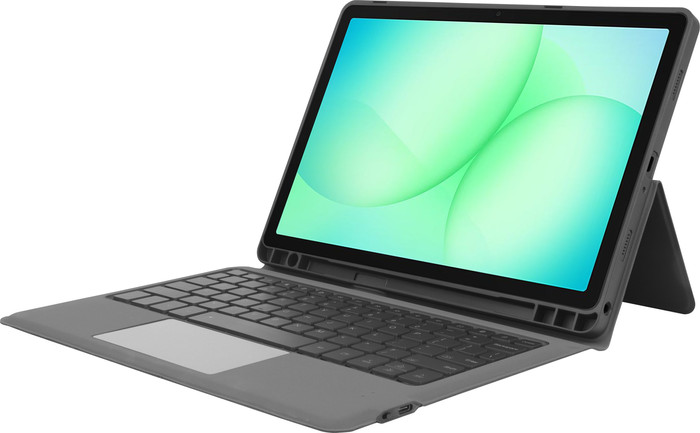 BlueBuilt Samsung Galaxy Tab A11 Plus Toetsenbord Hoes QWERTY Zwart rechterkant