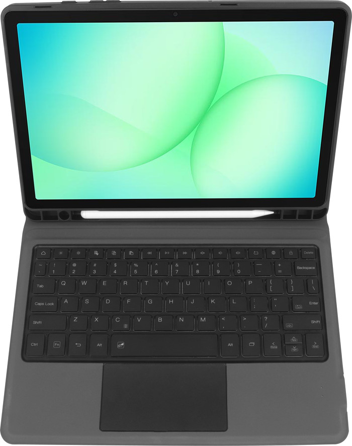 BlueBuilt Samsung Galaxy Tab A11 Plus Toetsenbord Hoes QWERTY Zwart bovenkant